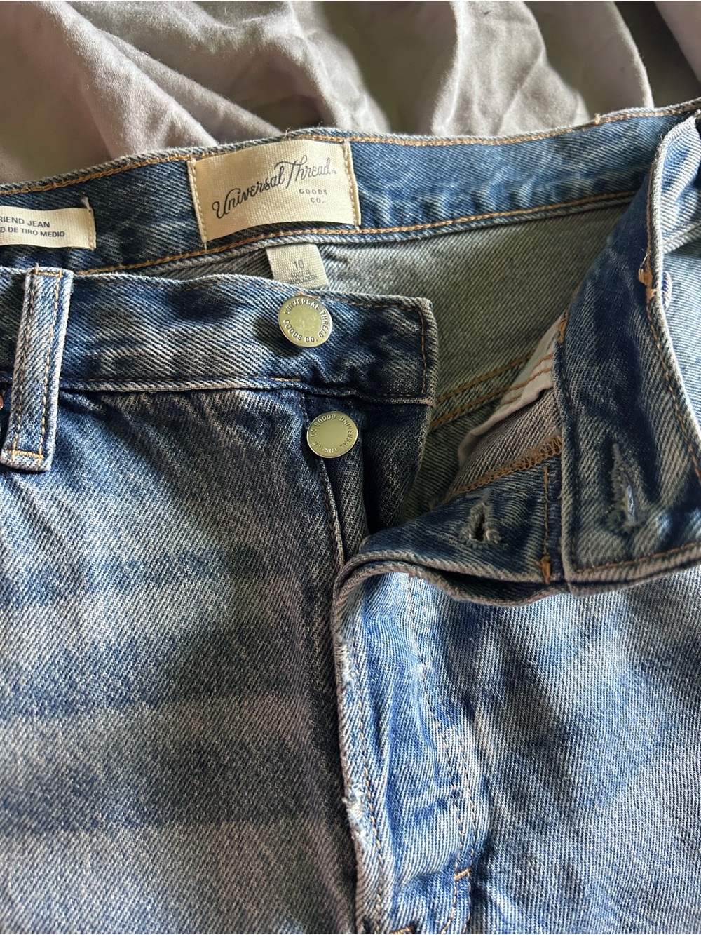 Universal Thread Light Blue Boyfriend Jeans - Picture 2 of 4